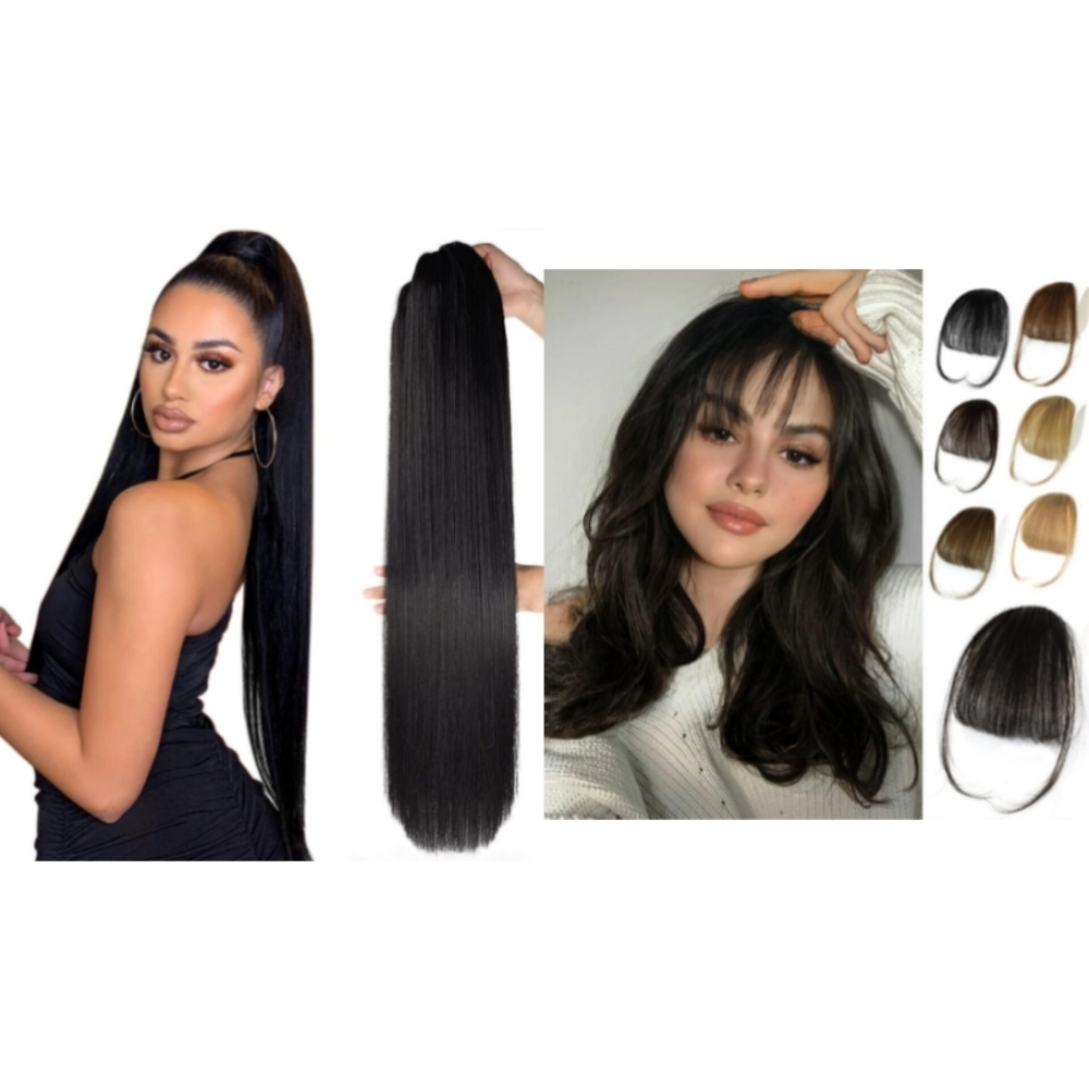 NWT-Bang+Pony Tail Extensions